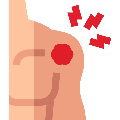red pain circle shoulder