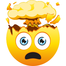 Yellow emoji head bandage on left side of head and sad face