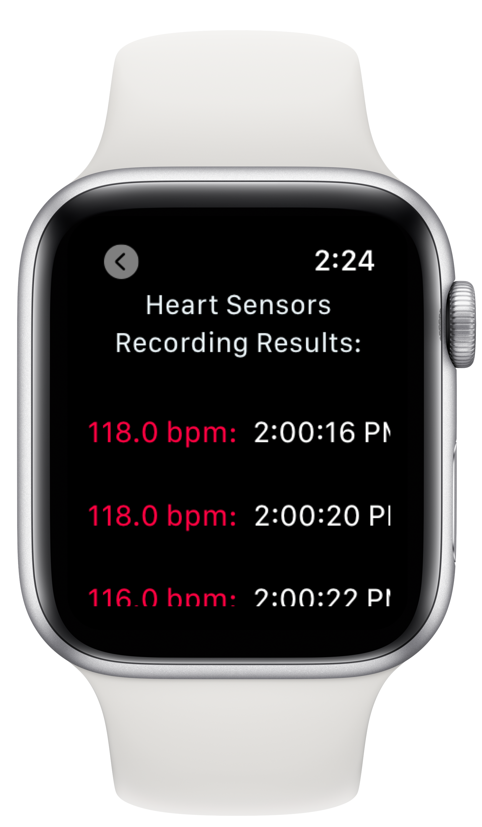 HeartCloud Sync Apple Watch app screenshot