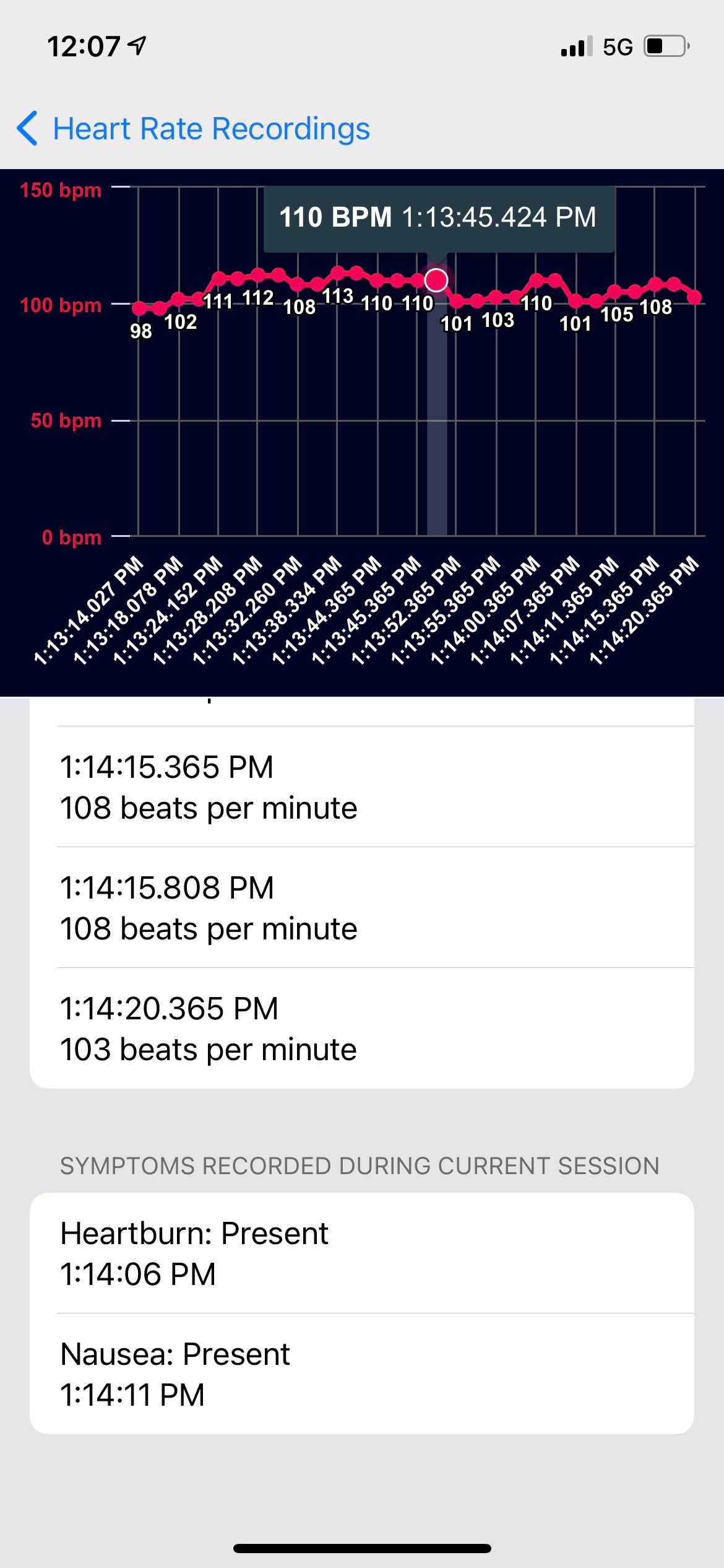 HeartCloud Sync app screenshot